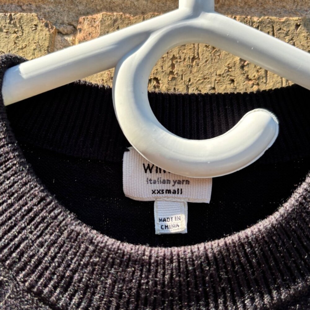 Wilfred Black Knit Dress – Italian Yarn (XXS)